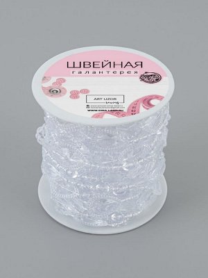 Бусы на нитях, 15 мм, 9±1 м, прозрачные