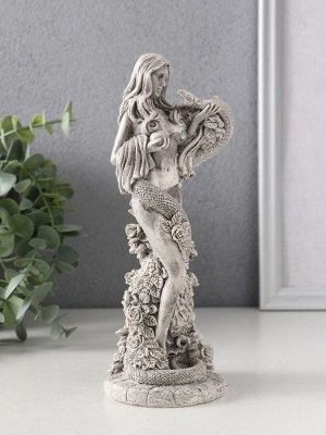 Фигурка гипс «Ева со змеей», 20x8.5x9 см, серая