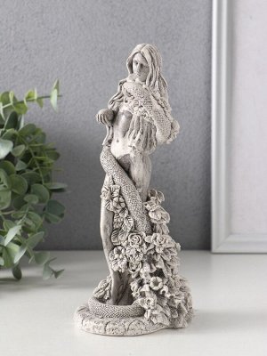 Фигурка гипс «Ева со змеей», 20x8.5x9 см, серая