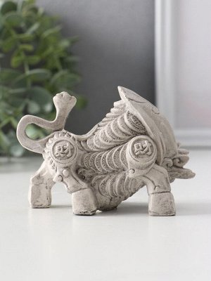 Фигурка гипс «Золотой телец», 10x5x6,,5 см, серая