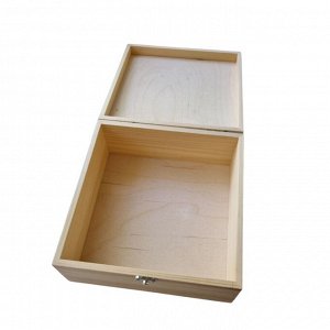 Шкатулка из дерева декоративная с морем из эпоксидной смолы 20х20х9см wood-000614