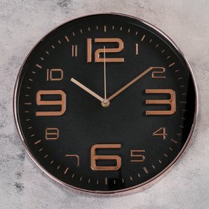 Часы настенные, серия: Классика, "Айклин", d=30 см, золото