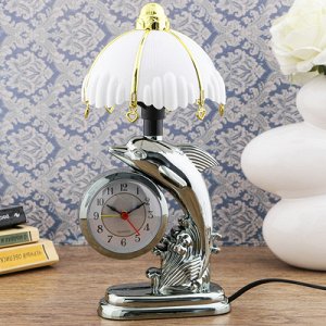 Часы-светильник "Флиппер", с будильником, 27х12 см