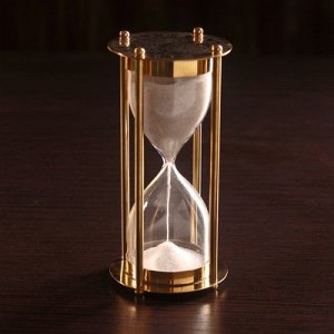 Песочные часы Медеиялатунь, стекло (5 мин) 7,5х7,5х15 см