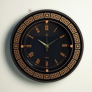 Часы настенные, серия: Классика, "Ретро", узорчатое кольцо А1, 32х32 см, микс