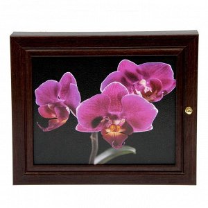 Ключница "Орхидея" венге 26х31 см