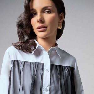 Рубашка из вискозы, Срочно на обложку (blue)
