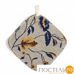 Прихватка &quot;Этель&quot; Морозные цветы, гобеленовая 17*17 см 2633038