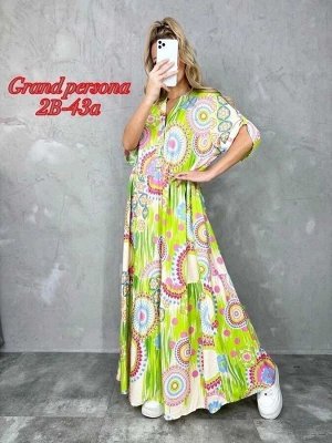 Женское платье. Ткань штапель Размер: 4Xl(52-54), 5XL(54-56), 6XL(56-58)