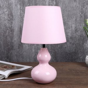 Настольная лампа "Валенсия" 1x40Вт E14 розовый 21х21х32см