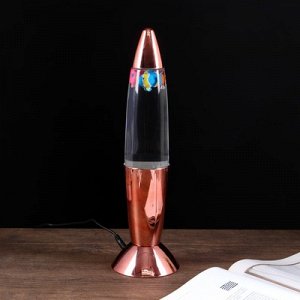 Светильник ночник РыбкиLED USB RGB розовое золото 10х10х35 см.