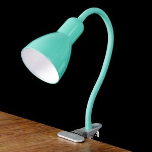 Настольная лампа "Design" 1x60W E27 зеленая (прищепка) 10,5x10,5x54см