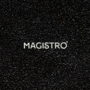 Набор керамический кофейный Magistro Carbon, 4 предмета: чашка 200 мл, блюдце d=14,5 см, цвет чёрный