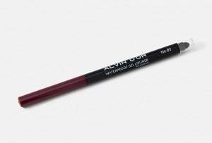 ALVIN D'OR P-21 Карандаш д/губ "Aivin D`or" гелевый водостойкий Lipliner for shading 0,29г. (тон 01 тёмная вишня)