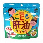 Детские витамины Unimat Riken  Liver Oil рыбий жир со вкусом банана 100 t