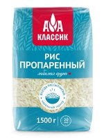 Агроальянс Классик Рисовая крупа пропаренная Золотистая 1500г. 1/6, шт