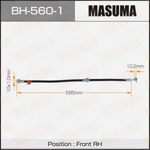 Шланг тормозной Masuma для Nissan Cube / Tiida, передний, правый, арт. bh-560-1
