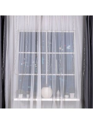 Гирлянда «Водопад» 2x1.5 м, IP20, прозрачная нить, 400 LED, свечение жёлтое, 8 режимов, 220 В