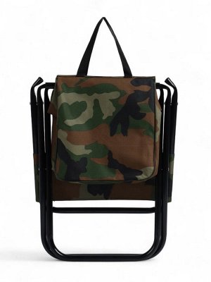 Стул туристический maclay, 35x28x58 см, до 60 кг, с сумкой, складной, со спинкой, цвет хаки