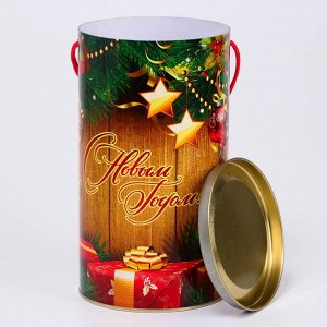 Подарочная коробка, тубус «Подарки» 120x220 мм