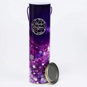 Подарочная коробка, тубус «Happy New Year» 92x350 мм.