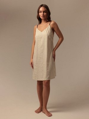 Сорочка ночная с тонкими лямками женская L HOME Linen