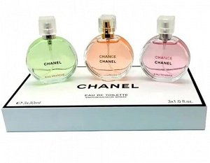 Набор CHANEL CHANCE 3 флакончика по 30 мл. в подарочной упаковке