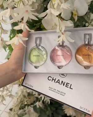 Набор CHANEL CHANCE 3 флакончика по 30 мл. в подарочной упаковке