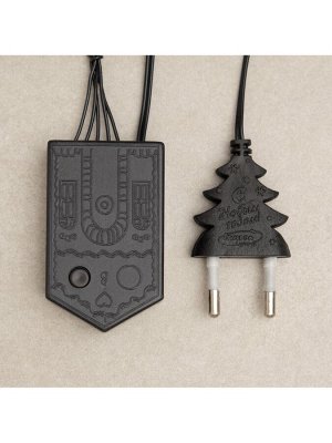 Гирлянда «Сеть» 2x2 м, IP20, тёмная нить, 224 LED, 8 режимов, 220 В, свечение синее