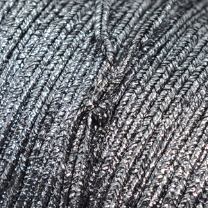 Сутаж Сутаж, диаметр 3 мм, цвет silver black metallic, цена указана за 1 м, США