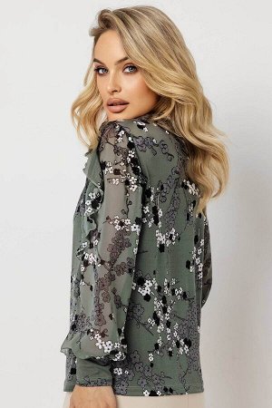 Блузка женская  7090/01/Оливковый