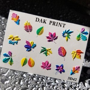 Dak Print - 3D Слайдер-дизайн для ногтей