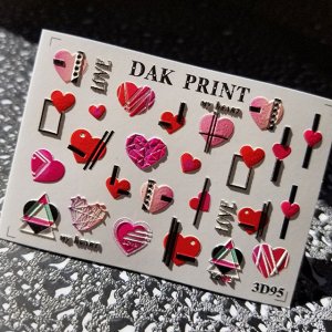 Dak Print - 3D Слайдер-дизайн для ногтей