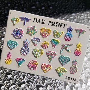 Dak Print - 3D Слайдер-дизайн для ногтей