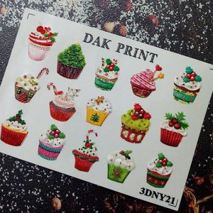 Dak Print - 3D Слайдер-дизайн для ногтей