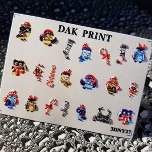 Dak Print - 3D Слайдер-дизайн для ногтей