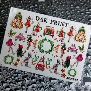 Dak Print - 3D Слайдер-дизайн для ногтей