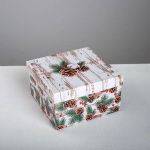 Набор подарочных коробок 6 в 1 «Деревянный», 10 х 10 х 6 - 20 х 20 х 11 см
