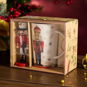 Подарочный набор LEFARD Nutcracker: фарфоровая кружка 385 мл и ёлочная игрушка