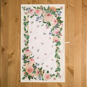 Винтажные кухонные полотенца 40×60 см, кремовые, твил, 100% хлопок