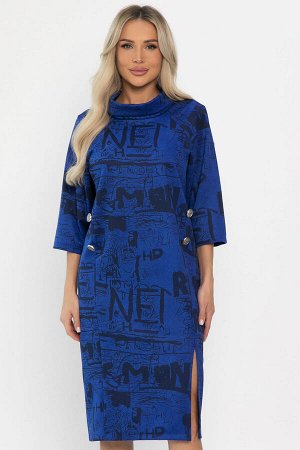 Платье трикотажное Конфетти (синее) П14294-18М