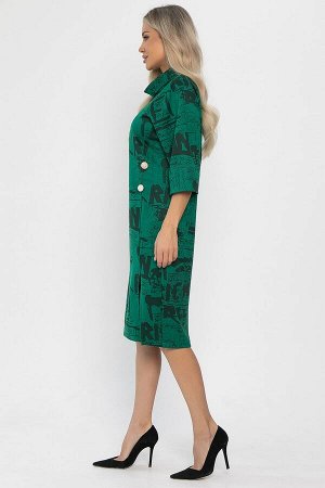 Платье трикотажное Конфетти (зеленое) П14295-18М