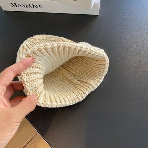 Детская шапка однотонная с эффектом лёгкой потертости, акрил, 2–6 лет