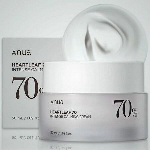 Успокаивающий крем на основе хауттюйнии Anua Heartleaf 70% Intense Calming Cream, 50мл