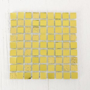 Мозаика стеклянная на клеевой основе № 23, цвет золотой