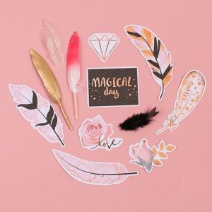 Пёрышки для творчества Magical day, 10,3 х 14,3 см