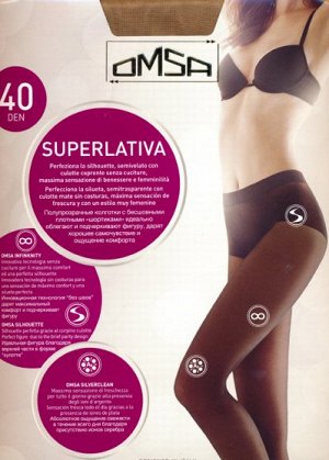 Колготки бесшовные, Omsa, Superlativa 40