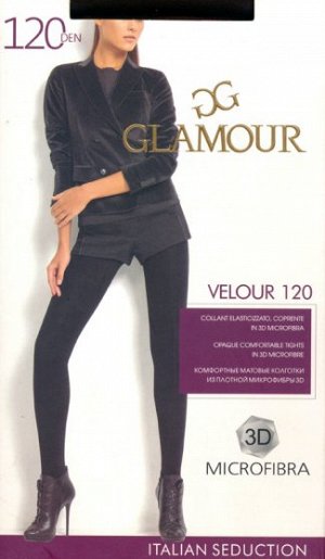 Колготки теплые, Glamour, Velour 120