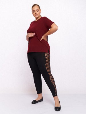 Леггинсы с кружевом LL13139BLK00
