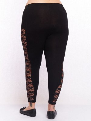Леггинсы с кружевом LL13139BLK00